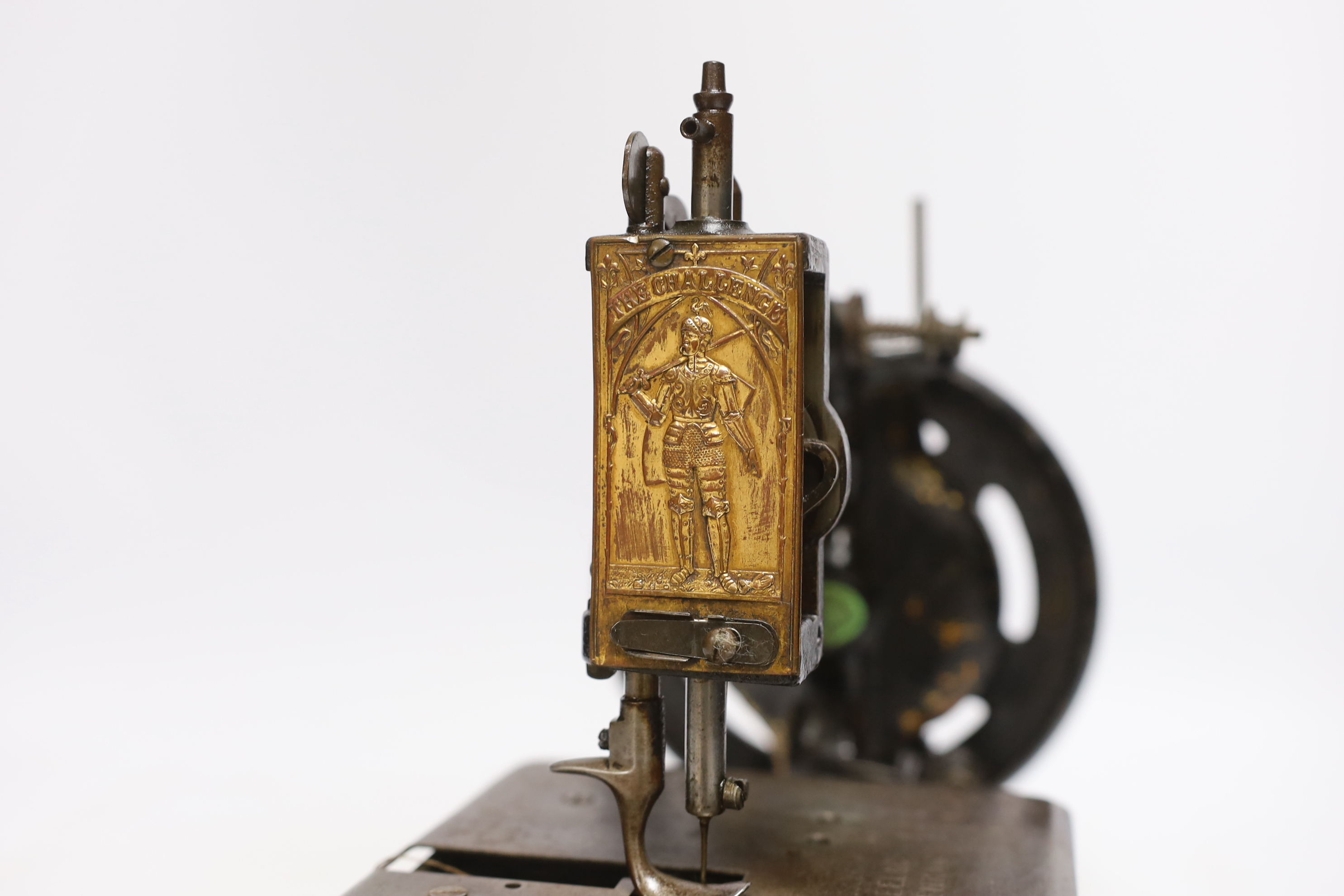 An 1870s Imperial Sewing Machine Co. Challenge model with box